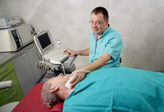 vascular ultrasound procedure performed by a technician